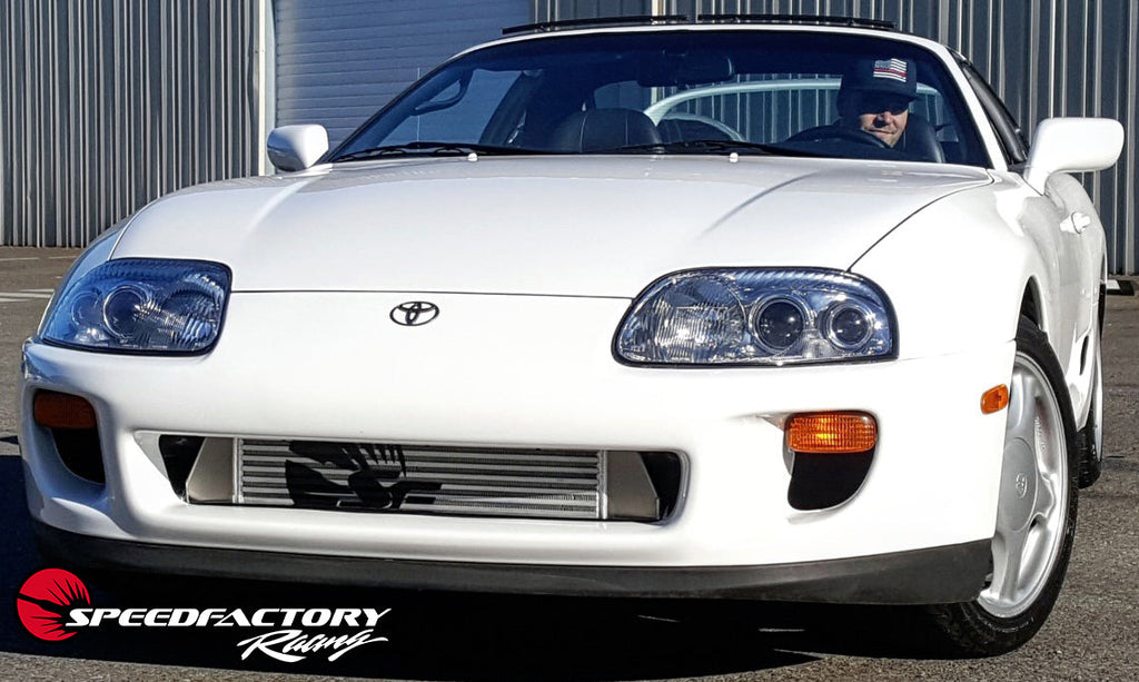 SpeedFactory Racing Standard Front Mount Intercooler Upgrade for 1993-1998 MKIV Toyota Supra Turbo  - 3" Inlet / 3" Outlet (Stock to 850HP)